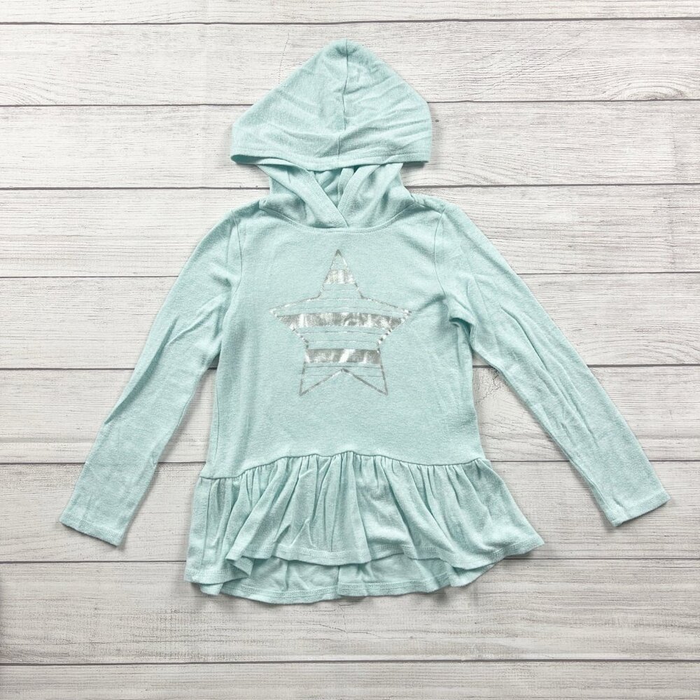 Oshkosh Star Peplum Graphic Hoodie Shirt